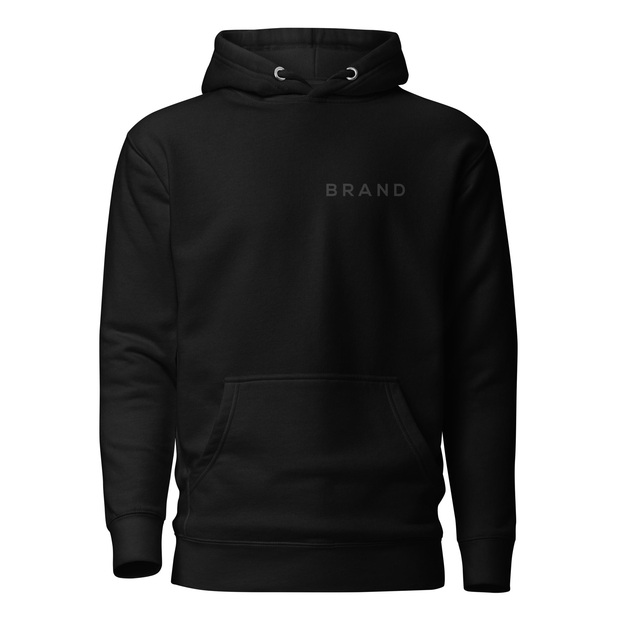 BRAND BLACK HOODIE BLACK