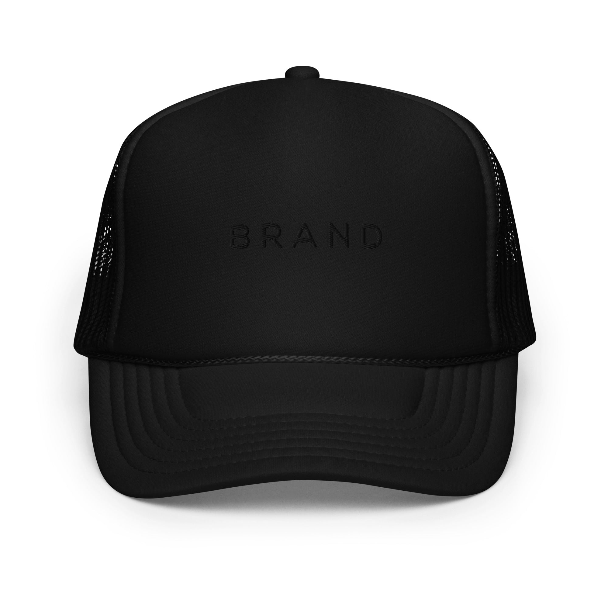 BRAND BLACK TRUCKER HAT (BLACK)