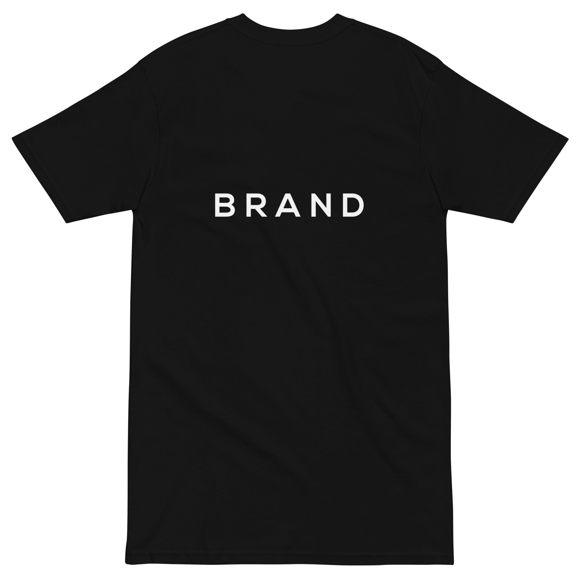 BRAND BLACK T-SHIRT (WHITE)