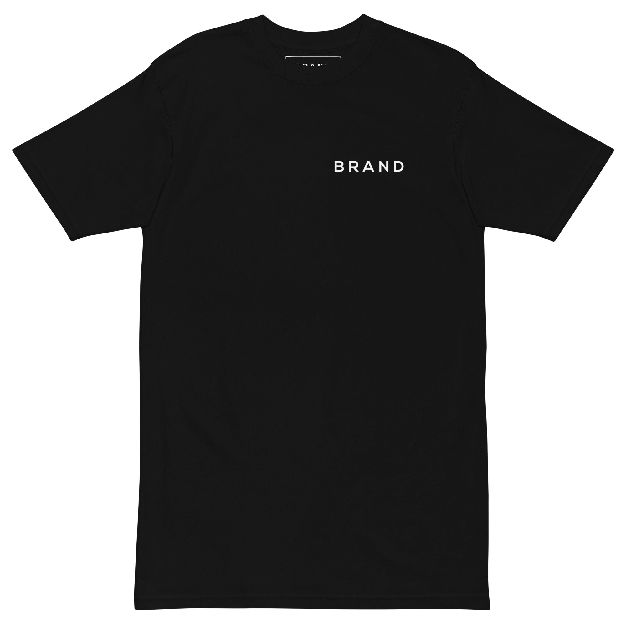 BRAND BLACK T-SHIRT (WHITE)