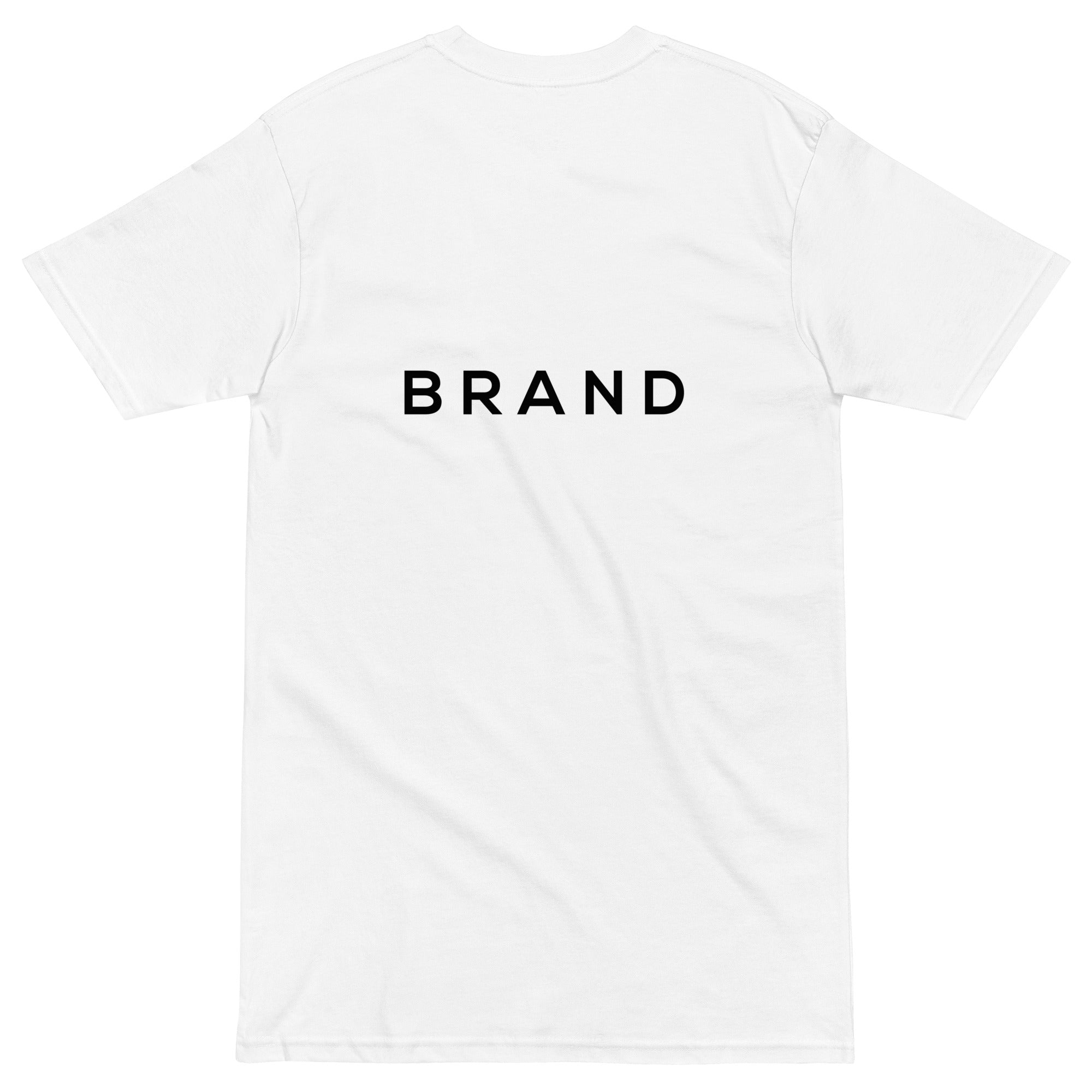 BRAND WHITE T-SHIRT (BLACK)