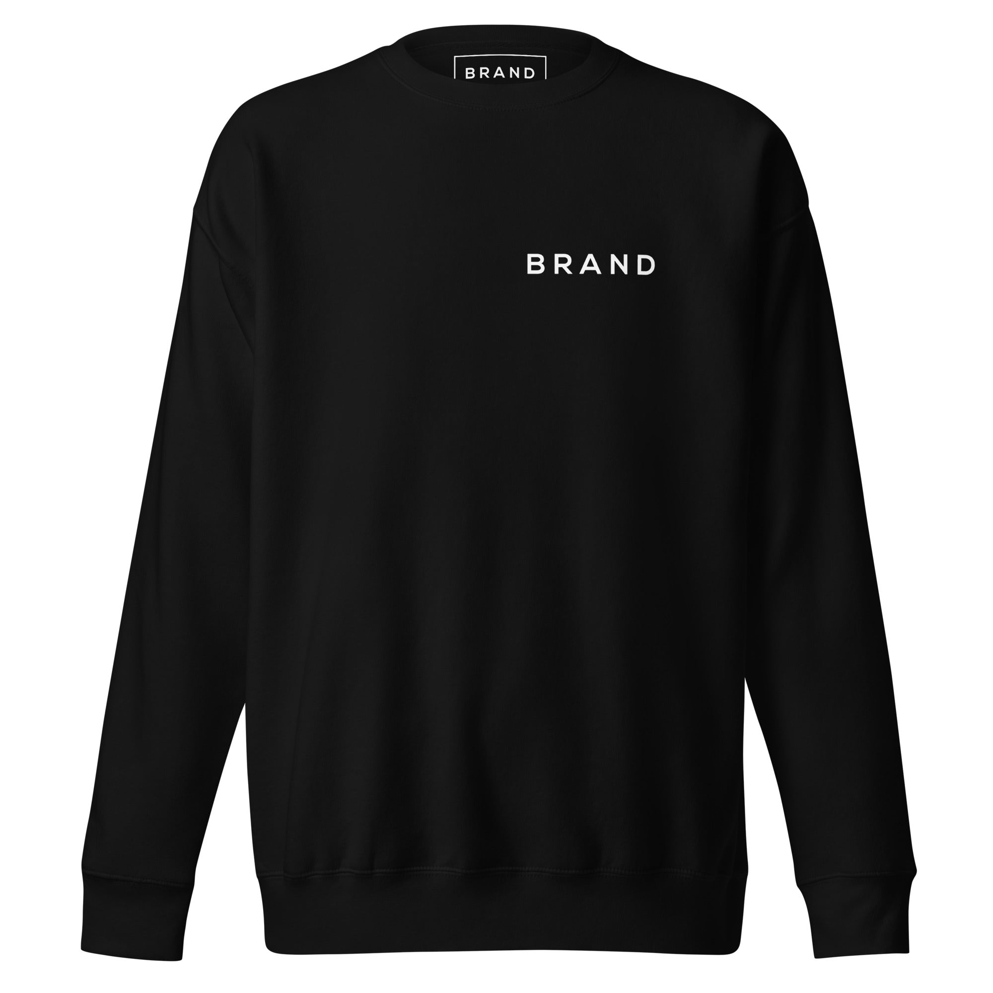 BRAND BLACK SWEATSHIRT (WHITE)