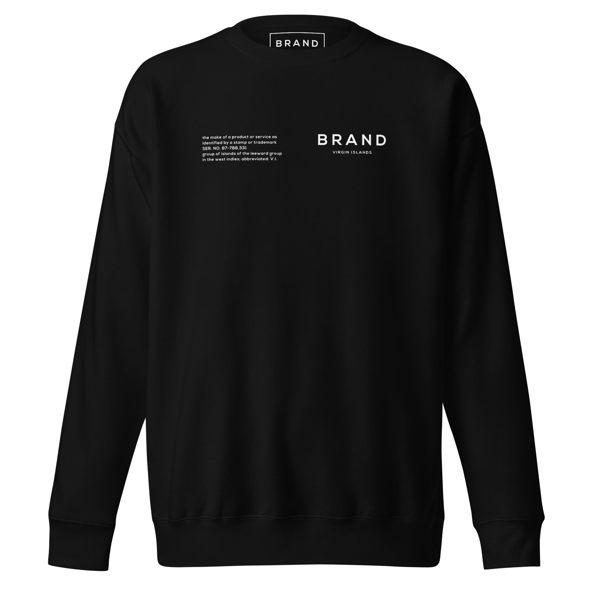 BRAND BLACK DEFINITION SWEATSHIRT (WHITE)